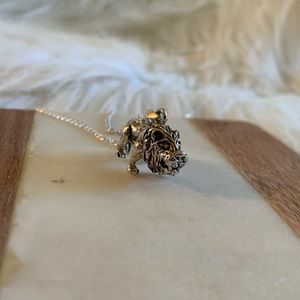 Moveable Lion Necklace Lion Pendant Chain Solid Sterling Silver .925 chain